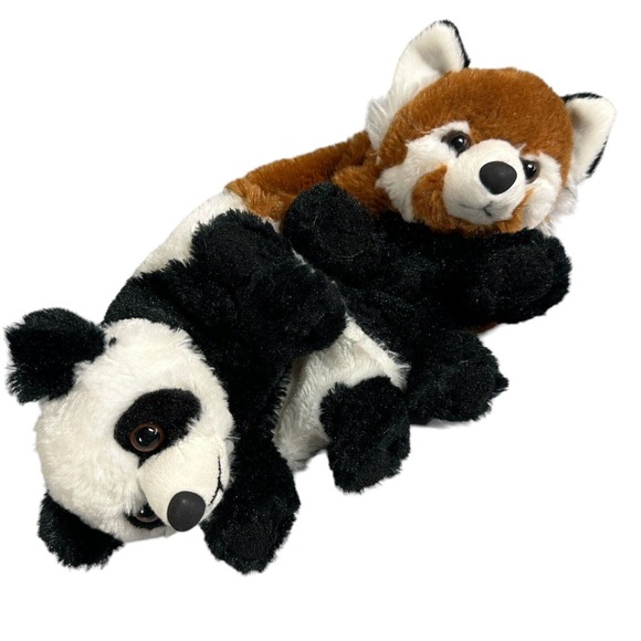Wild Republic Kung Panda Pao Red Panda Switch-A-Rooz Reversible Plush 2014 - Picture 1 of 12